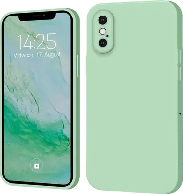 Produktbild von Hülle für iPhone X Case Cover Bumper Silikon Softgrip Schutzhülle Farbe: Türkis