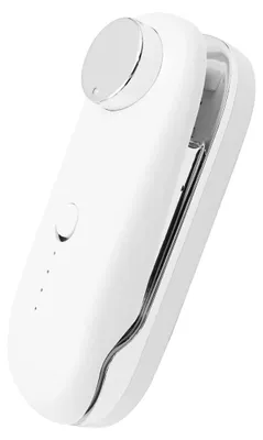 Mini Beutelversiegler 2-in-1, Handheld, weiß, wiederaufladbar