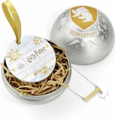 Produktbild von Harry Potter - Christbaumkugel, weihnachtliches Design TA9682 (Einheitsgröße) (Silber/Weiß/Gold)