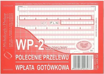 Produktbild von WP-2 Bareinzahlungsformular A6 - 80 Blätter