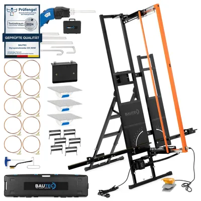 Produktbild von BAUTEC Styroporschneider ALUCUTTER PROFI + Koffer + Handschneider STYROCUTTER DX 250 W » Hartschaumschneider Premium-Set