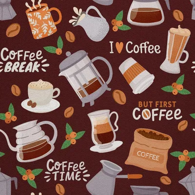 Image de OUTDOOR DECOSTOFFE OXFORD - Motif Kaffee 2