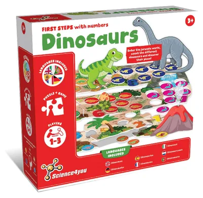 Image de Science4you : Puzzle dinosaures pour enfants - Jeu éducatif à partir de 3 ans, comprenant 55 pièces