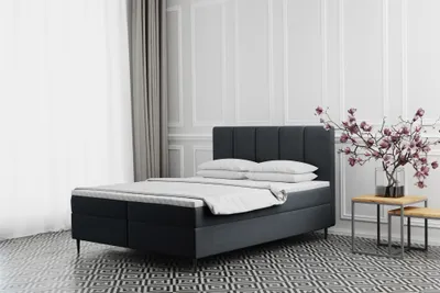 Produktbild von Boxspringbett Schlafzimmerbett MARAL 160x200cm in Stoff Monolith Graphit