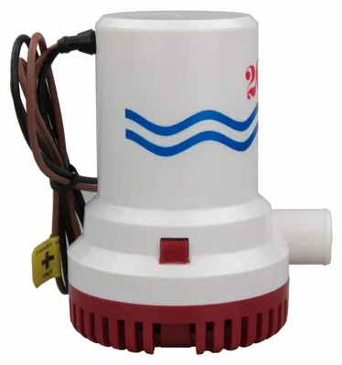 Produktbild von Bilgenpumpe - Tauchbare Marine-Wasserpumpe - Nicht automatisch - 2000 GPH - 12 V - 8 A - 8 m Förderhöhe - 2,86 cm Schlauchanschluss