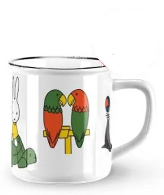 Produktbild von Miffy & Tiere Becher Ø8xh7,5cm Keramik