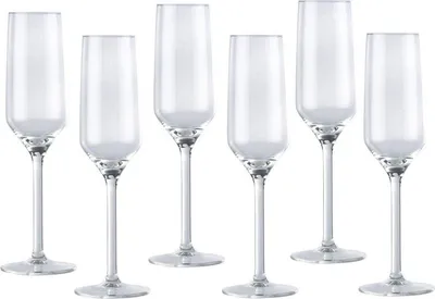 Produktbild von Luxus-Haushaltswaren Champagnerglaser - 6 Stuck - Glas - 220 ml