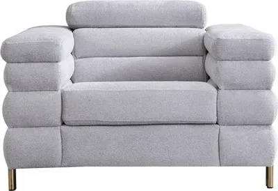 Produktbild von Grauer Moderner Sessel Polster Einsitzer Wohnzimmer Einrichtung 1-Sitzer