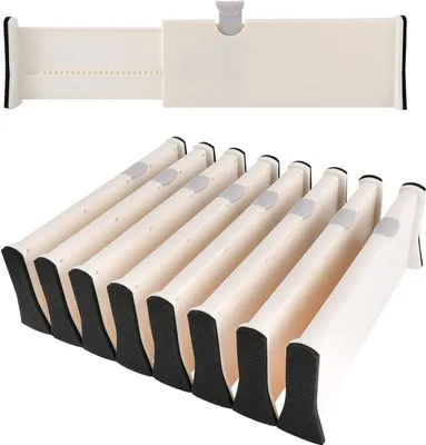 Produktbild von Nastaviteľný organizér oddeľovač do zásuviek a skríň, Organizéry do zásuviek ( 37,5 cm až 53,5 cm x 10 cm) - DIVISERINO