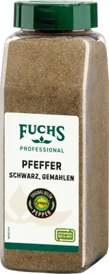 Produktbild von Fuchs Professional Pfeffer schwarz gemahlen fruchtig schärfe 550g