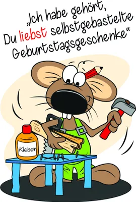 Produktbild von Geburtstag - Glückwunschkarte im Format 11,5 x 17 cm mit Umschlag