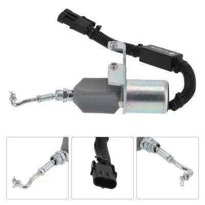 Immagine prodotto di Solenoide di chiusura del carburante, valvola solenoide di chiusura del carburante, valvola solenoide di arresto, elettrovalvola, valvola solenoide elettrica, valvola solenoide a 24 V, accessori per il flameout