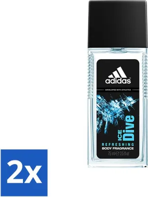 Produktbild von Adidas – Ice Dive – Körperspray – Erfrischend – 75 ml - Vorteilspack - 2 Stücke