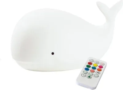 Produktbild von Whale Silikonlampe mit Fernbedienung weiß