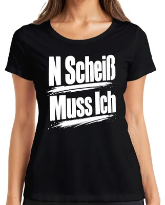Immagine prodotto di T-shirt da donna, colore nero, taglia XL, con scritta ironica e sarcastica