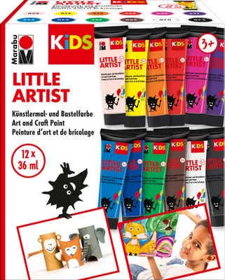 Produktbild von Marabu KiDS Bastelfarbe Little Artist 36 ml 12er Set