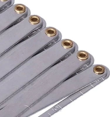 Produktbild von Nähwerkzeug: Knopfloch-Abstandshalter Nahtführung Lineal Nähmaß Verstellbare Länge zum Falten - Aluminium Bastelwerkzeuge - Nähset