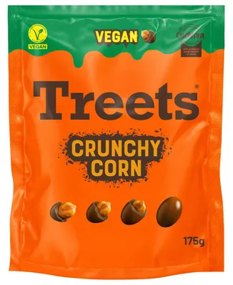 Produktbild von Treets Crunchy Corn ChoViva vegan 175g, KI-generiertes Bild