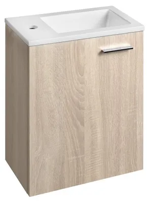 Produktbild von Aqualine ZOJA Unterschrank mit Waschbecken 40x22 cm, Platineiche