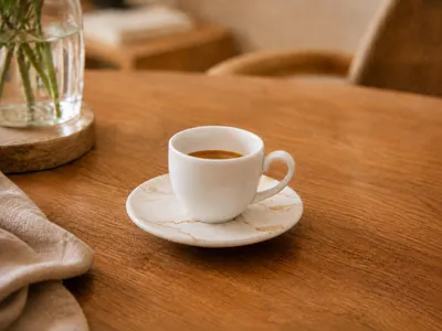 Produktbild von Bonna Granix - Espressotassen und Untertasse - 80 cc - Porcelain - 6er set