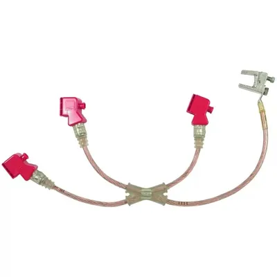 Produktbild von Dehn Erdungs- und Kurzschließvorrichtung VI 3-polig 16mm² für T-Anschlussbolzen VZPW9LG