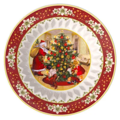 Obrázok produktu pre Villeroy & Boch Toy's Fantasy, veľká miska, vianočná edícia, 25 x 4,5 cm, výhodná sada 4 kusov, kód: 1483323631, EAN: 4003686419407