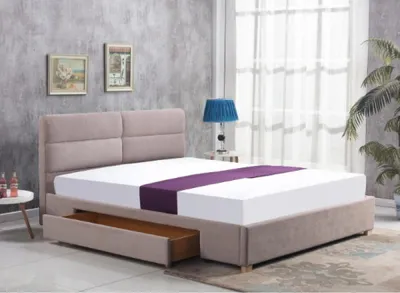 Zdjęcie produktu dla Łóżko MERIDA 160x200 beżowe z szufladą