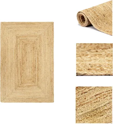 Produktbild von vidaXL Teppich Handgefertigt Jute 200x300 cm -  Teppiche