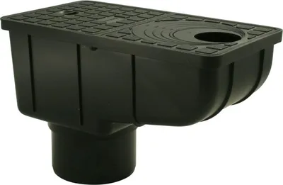 Produktbild von Marley Regensinkkasten RSK 1500 für Fallrohre 50 - 125 mm mit Laubfangkorb schwarz
