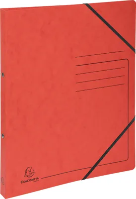 Produktbild von Exacompta 10x Ringhefter A4, 2 Ringe 15mm, Colorspan-Krt. bedruckt, Rot, 542555E