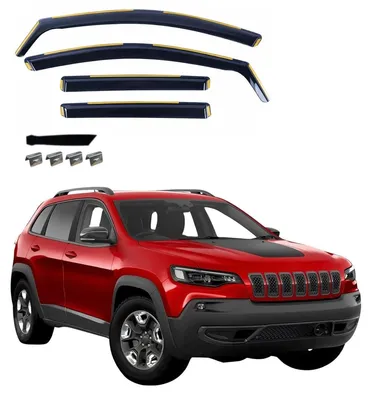 Obrázok produktu pre 4-dielna sada deflektorov pre Jeep Cherokee V (KL) 2014–2023