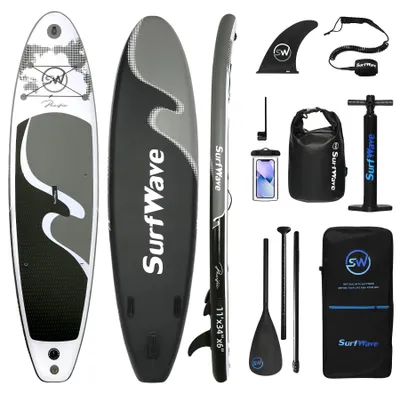 Obrázek produktu pro Surfboard, nafukovací design, protiskluzová EVA plocha, rozměry 335x86x15 cm
