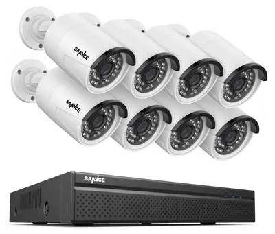 Produktbild von 8-Kanal-5-Megapixel-POE-NVR-Überwachungssystem – Sicherheitskamerasystem – IP-Kameras – Videoüberwachung