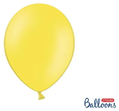 Produktbild von 10 Stk. Luftballon Ø30cm "Uni Pastell" | Pastell Gelb