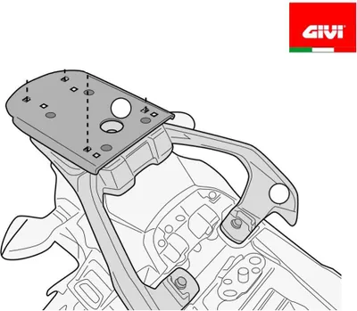 Produktbild von Topcase-Träger GiVi für Monokey® oder Monolock® Koffer für Suzuki V-Strom 250
