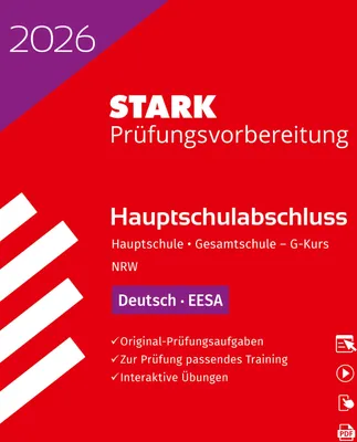 Produktbild von STARK Deutsch G-Kurs - Hauptschulabschluss (EESA) 2026 NRW - Prüfungsvorbereitung