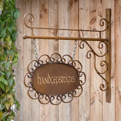 Produktbild von Ladenschild, Ausleger Geschäft, Werbeschild für Altstadt Nostalgie Schild Polla