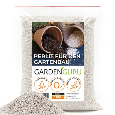 Produktbild von Perlit Perlite Sack 100L für Pflanzen zur Boden Substratverbesserung Substrat Gartenbau-Perlit Natürlicher Bodenverbesserer Bodenzusatz 100 L