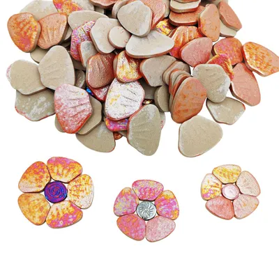 Produktbild von 500g irisierende, blumenmusterige Mosaikfliesen – Kreative DIY-Dekoration