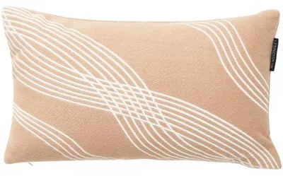 Produktbild von LEXINGTON Kissen Waves Recycled Heavy Baumwolle Twill Beige-White (30x50cm)