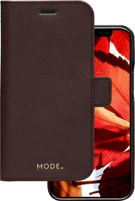 Image de dbramante1928 New York coque de protection pour téléphones portables 15,5 cm (6.1") Étui avec portefeuille Chocolat