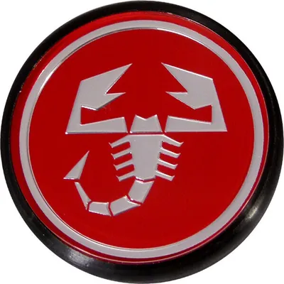 Produktbild von Original Fiat Nabendeckel Felgendeckel Alufelge Chrom Rot 500 Abarth 51811808