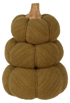 Produktbild von Clayre & Eef Dekoration Kürbis Ø 13x18 cm Grün Polyester