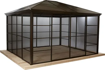 Zdjęcie produktu dla Sojag Castel 12x14 pawilon z brązu 362 x 427 x 296 cm (dł. x szer. x wys.) Aluminium