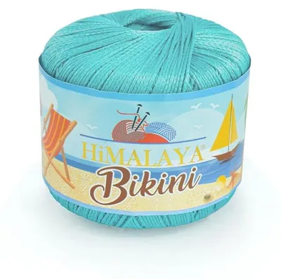 Produktbild von Himalaya Bikini Garn 80619 Hell-Türkis, wasserfest & schnelltrocknend 50g/165m