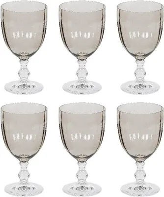 Produktbild von Bohemia Cristal 10259301 Georgia Rotweinkelch 350ml, Kristallglas, Design im Landhaus-Stil, braun (6 Stück)
