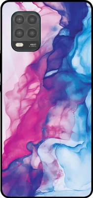 Produktbild von Smartphonica Telefon Fall geeignet für Xiaomi Mi 10 Lite mit rosa blau Marmor Print - TPU Backcover Fall Rose blau Marmor Design