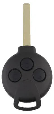 Obrázok produktu pre Diaľkové ovládanie k autu Smart Key, 3 tlačidlá, transpondérový čip 433 MHz, iba puzdro kľúča