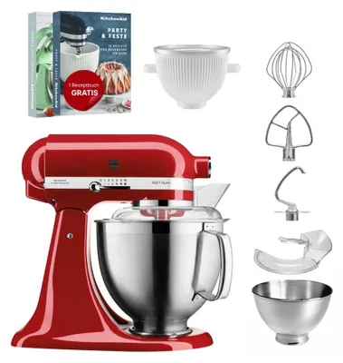 Produktbild von KitchenAid 4,8 L 5KSM185 Artisan Küchenmaschine Icelover Empire Rot
