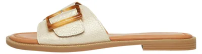 Produktbild von s.Oliver Damen Sandalen – Leder-Optik mit Schmuck-Detail